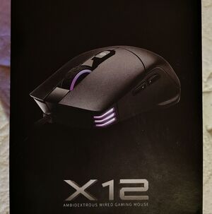 EVGA X12 Ambidextrous Wired Gaming Mouse New In Sealed Box